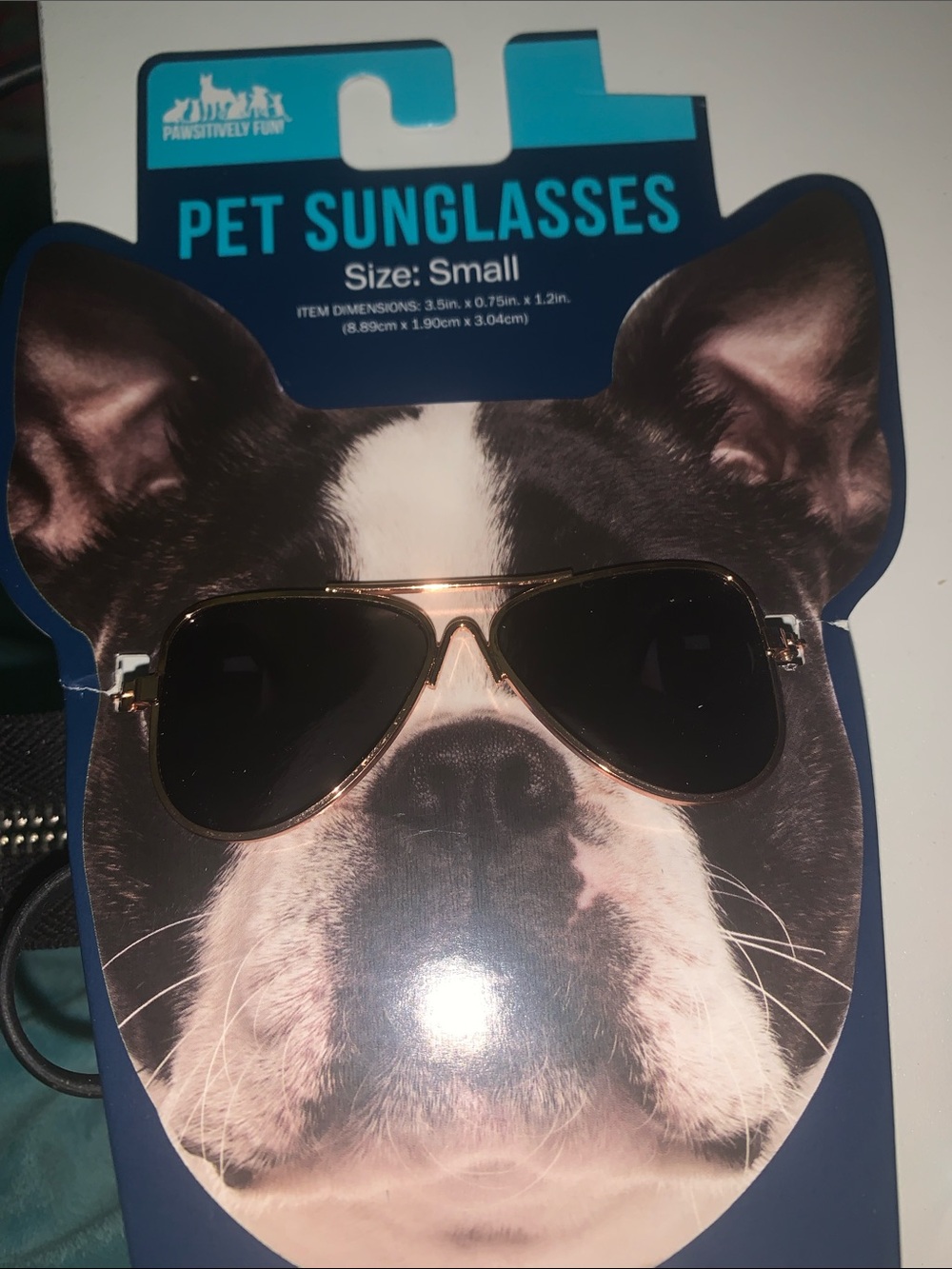Pet Sunglasses - Gold Frame with Black Lenses